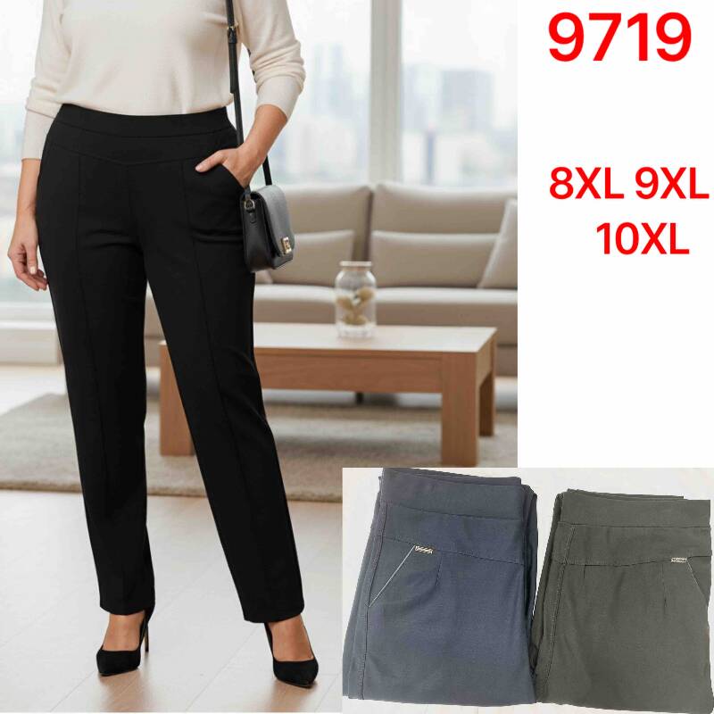 Spodnie damskie Roz 8XL-10XL,1 kolor Paczka 12 szt